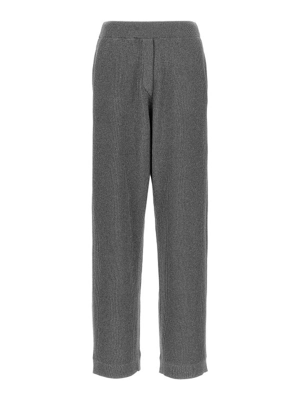 Brunello Cucinelli Pantalons Décontractés - Gris