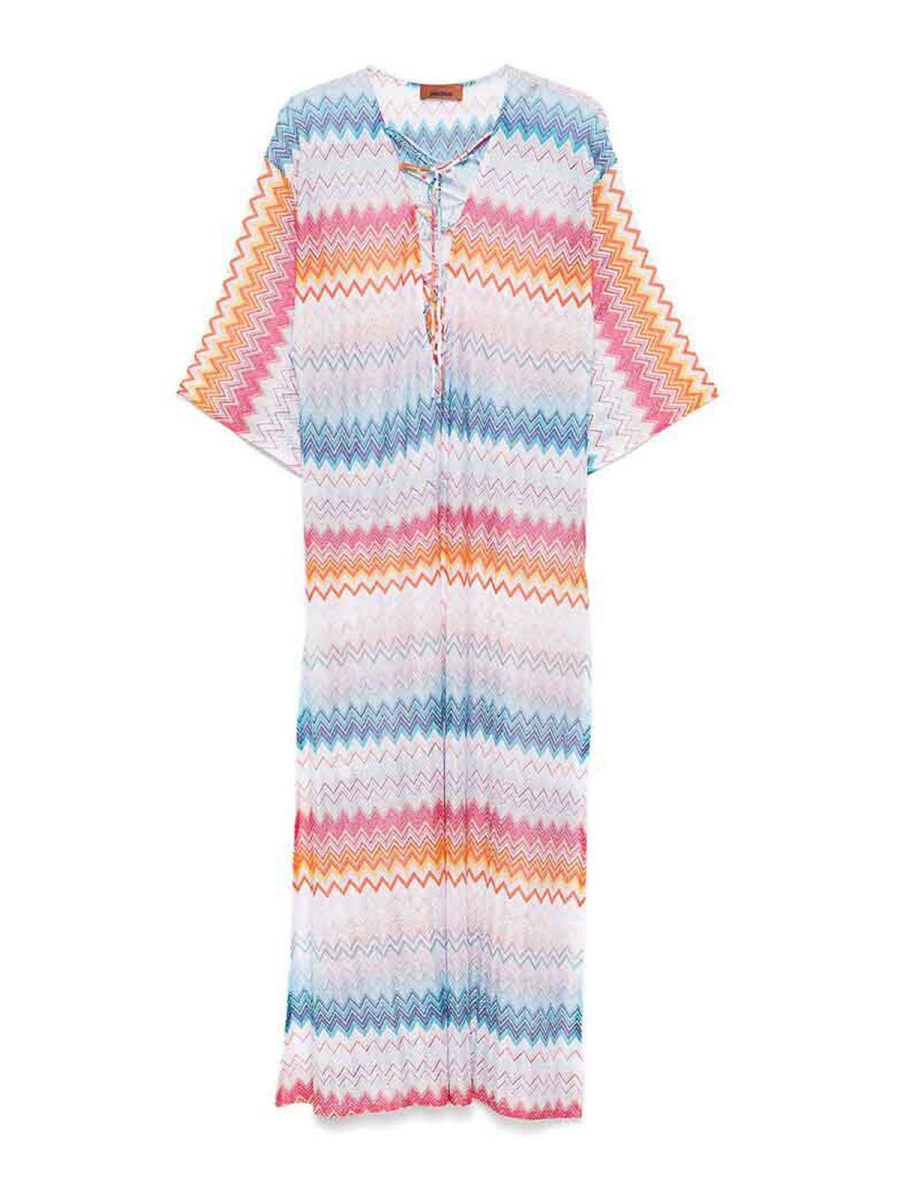 Missoni Robe Au Genou - Bleu