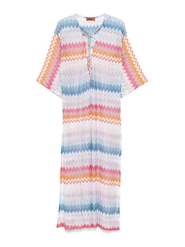 Missoni Robe Au Genou - Bleu