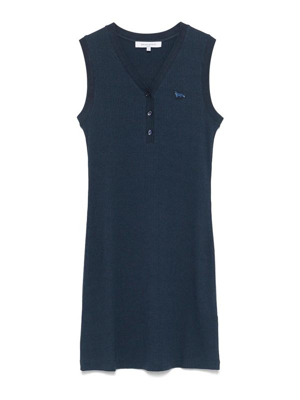Maison Kitsuné Robe Courte - Bleu