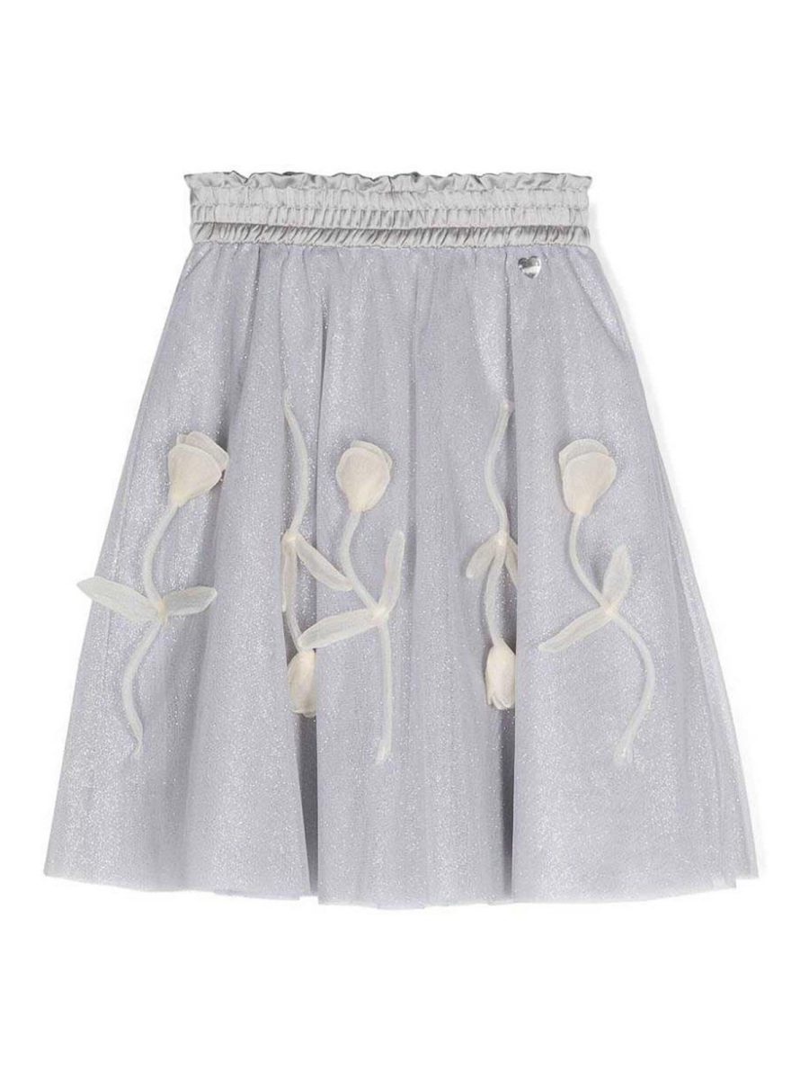 Monnalisa Jupe Midi - Argent
