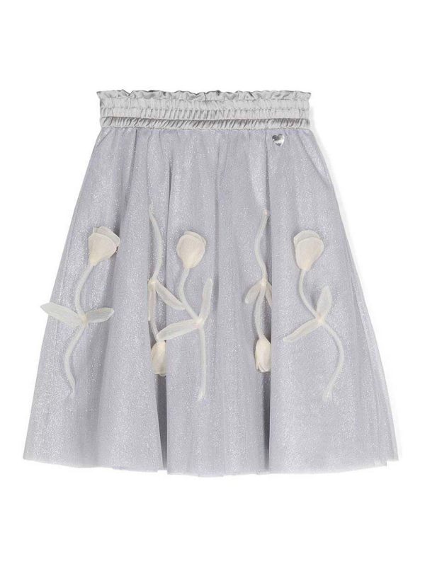 Monnalisa Jupe Midi - Argent