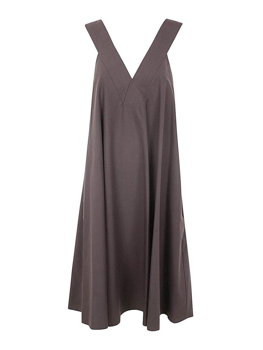 P. A.R. O.S. H. Robe Courte - Marron