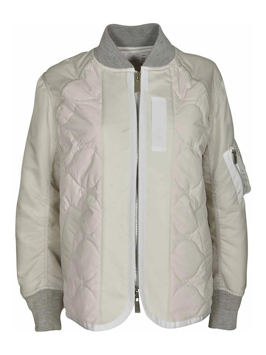 Sacai Manteau Court - Beige