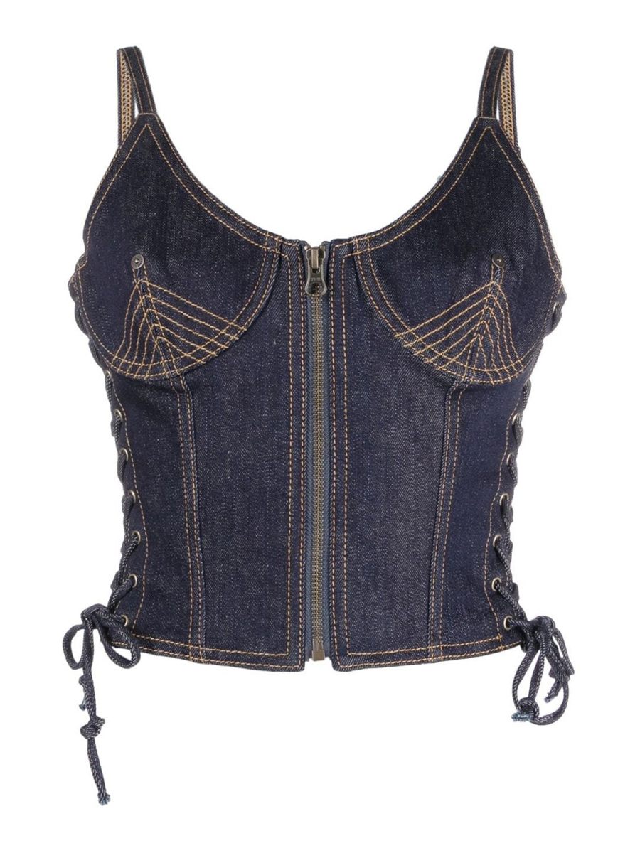 Jean Paul Gaultier Top - Bleu