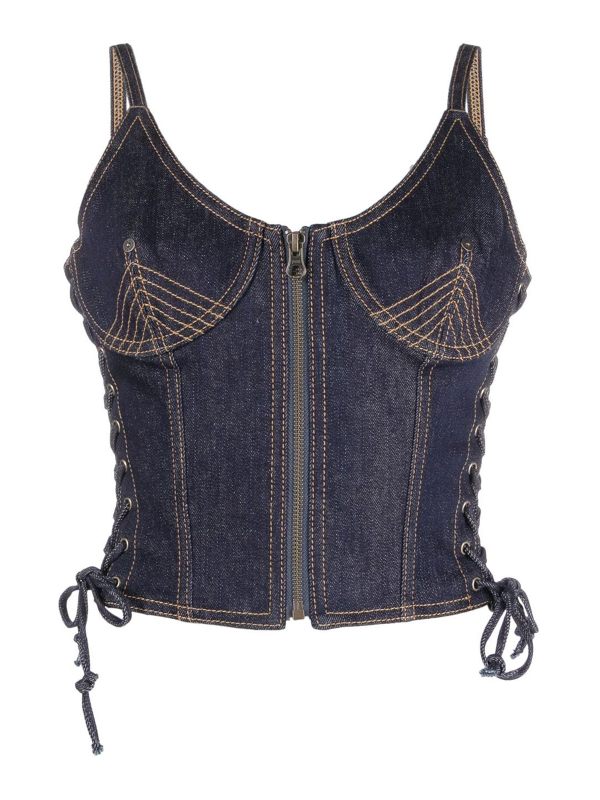 Jean Paul Gaultier Top - Bleu