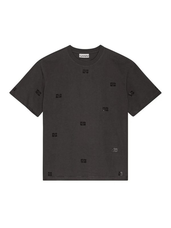 Ganni T-Shirt - Blanc
