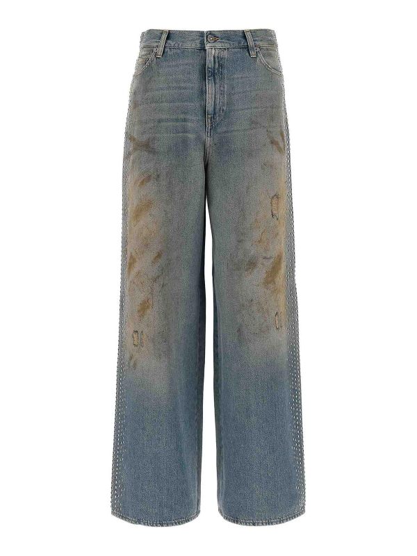 Golden Goose Jean Bootcut - Bleu