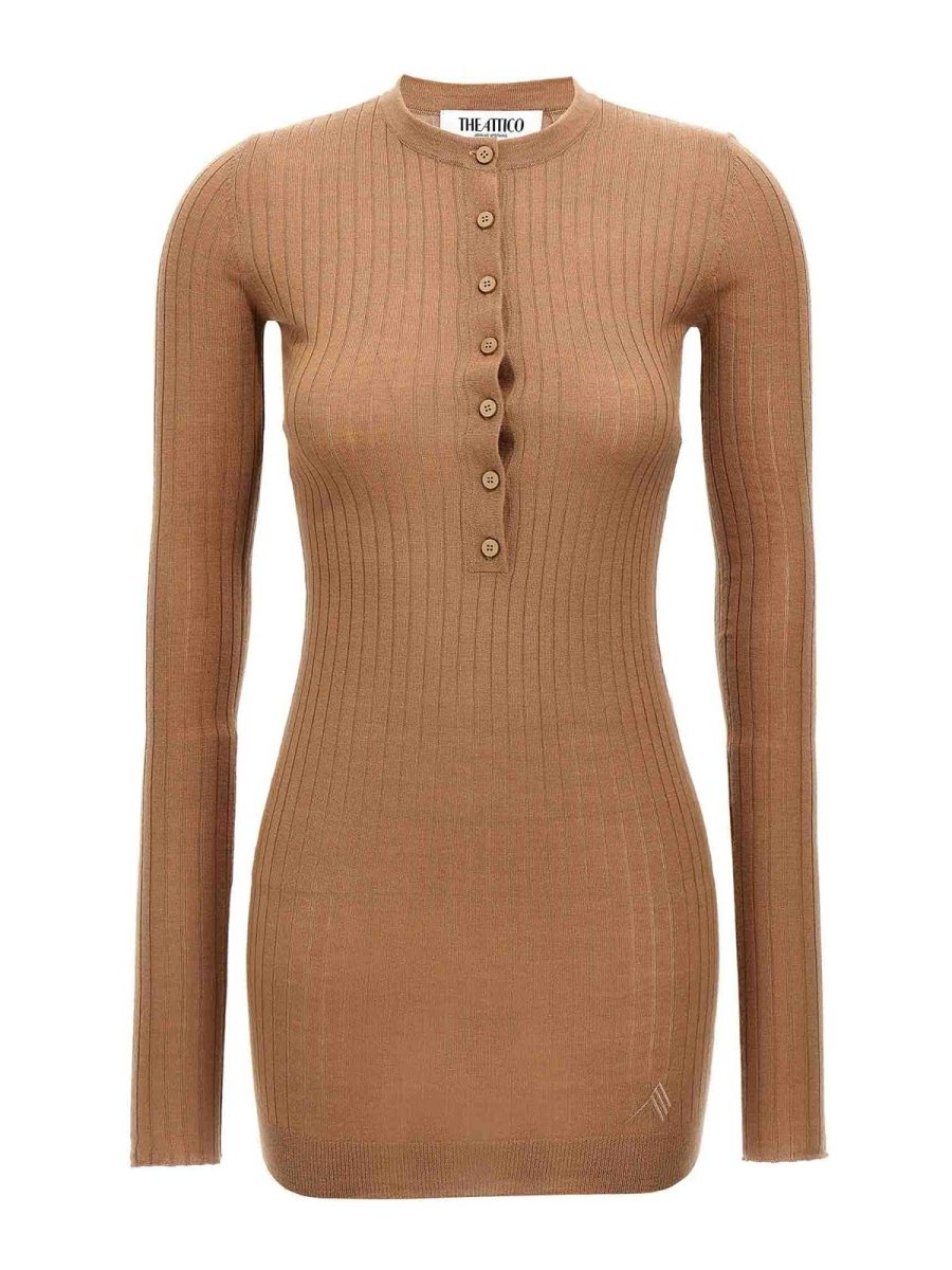 The Attico Robe Courte - Marron