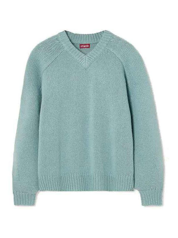 Staud Pull Col Bateau - Gris Clair