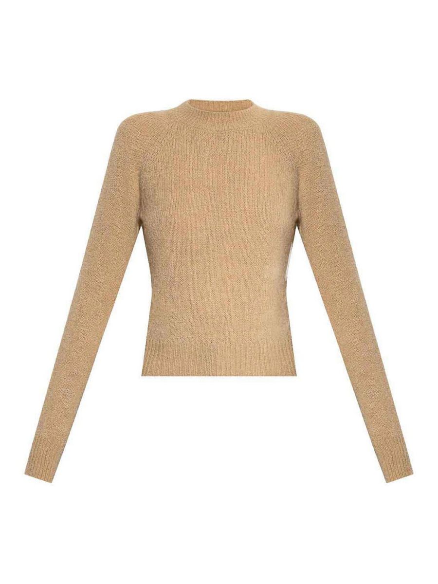 Dries Van Noten Pull Col Bateau - Beige
