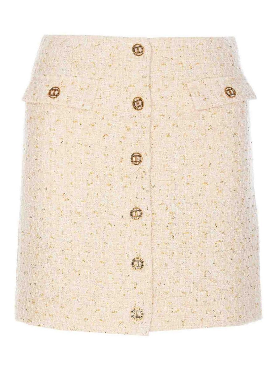 Twinset Jupe Midi - Blanc