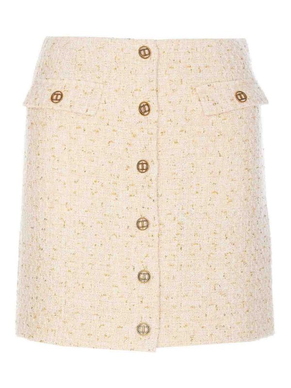 Twinset Jupe Midi - Blanc