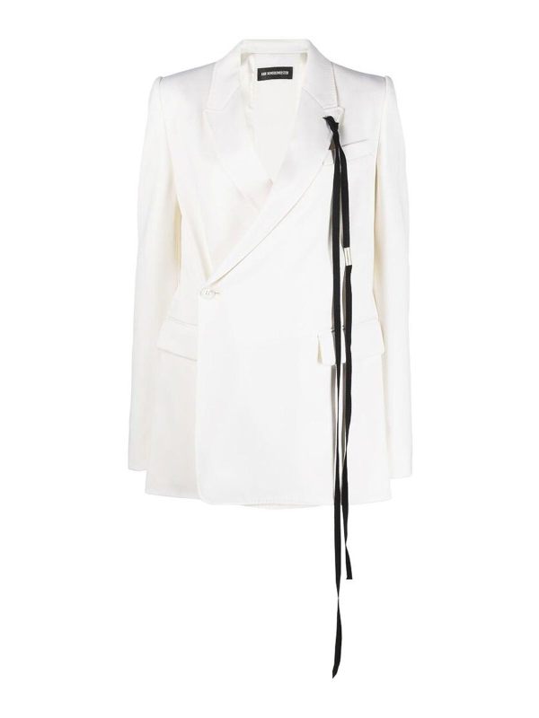 Ann Demeulemeester Blazer - Blanc