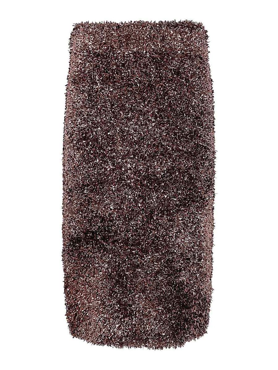 Dries Van Noten Jupe Midi - Marron