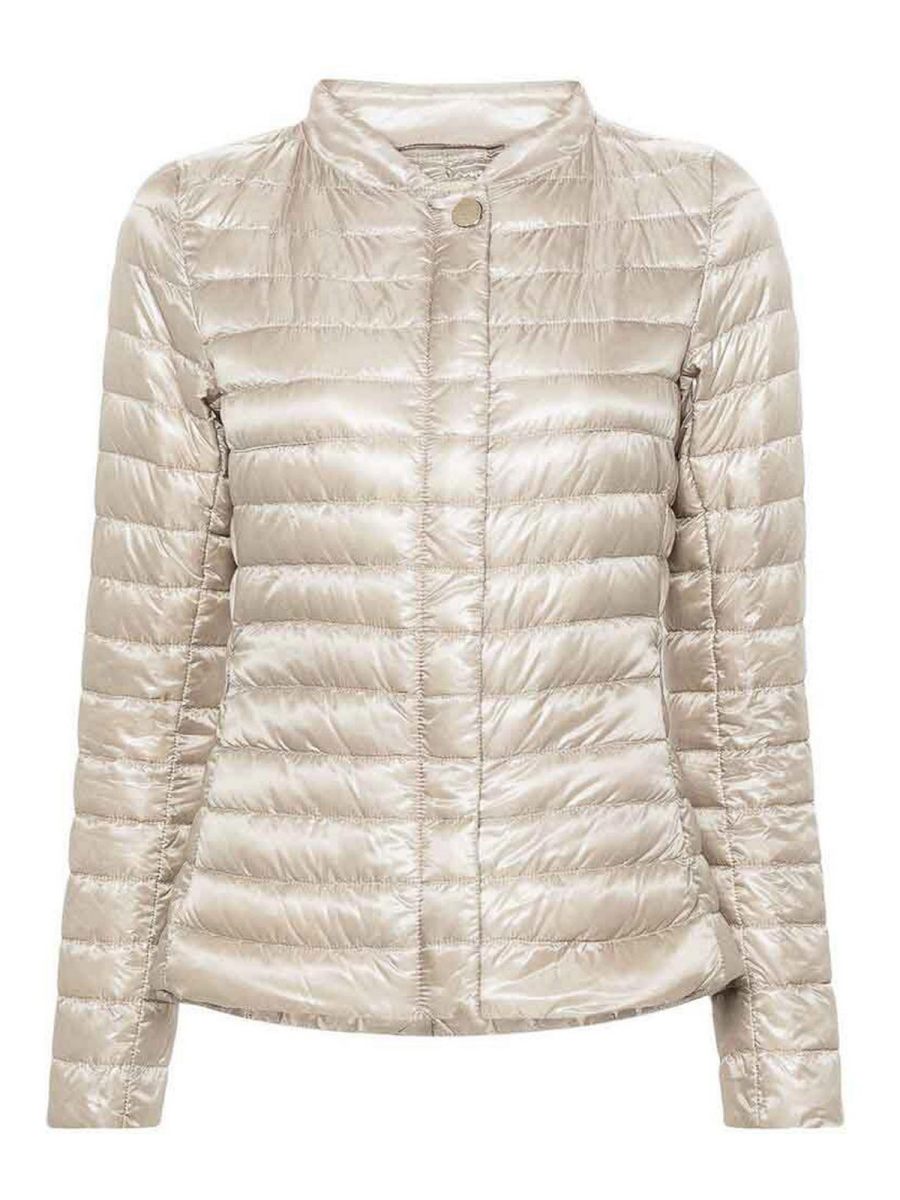 Herno Manteau Au Genou - Beige Clair