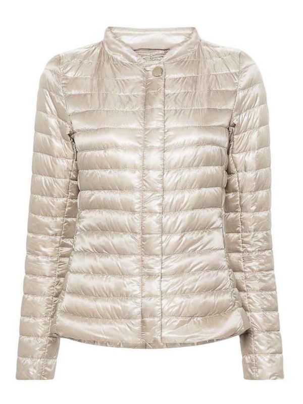 Herno Manteau Au Genou - Beige Clair