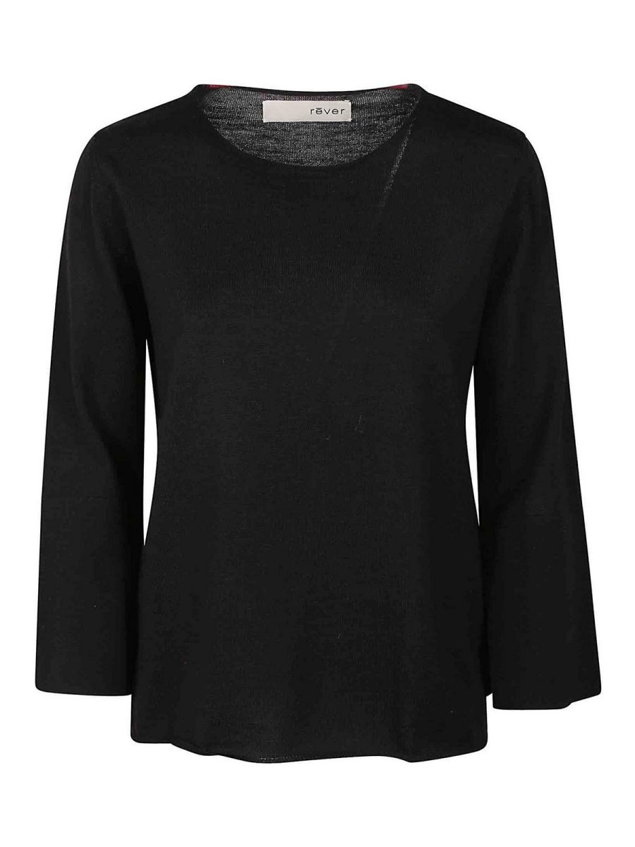 Revertissu Pull Col Bateau - Noir