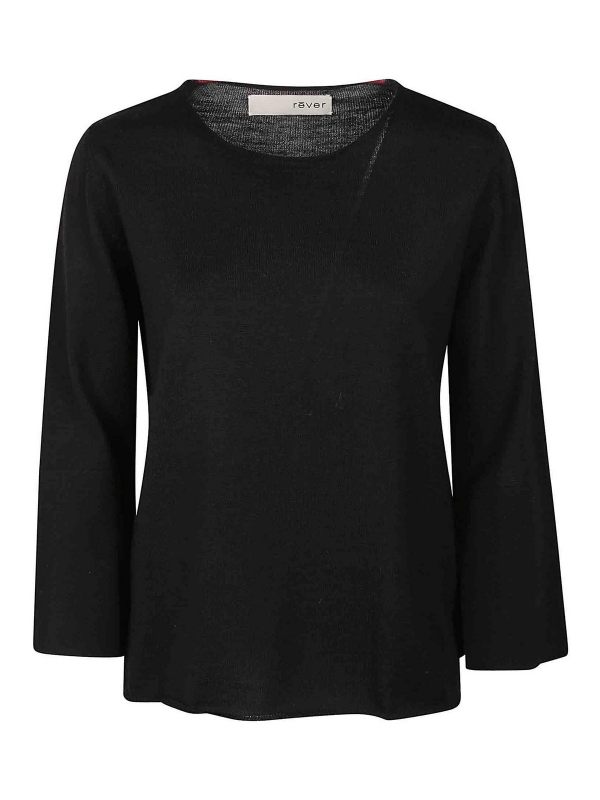 Revertissu Pull Col Bateau - Noir