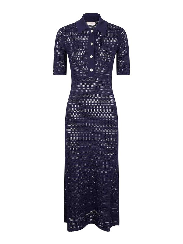 Twinset Maxi Robe - Bleu