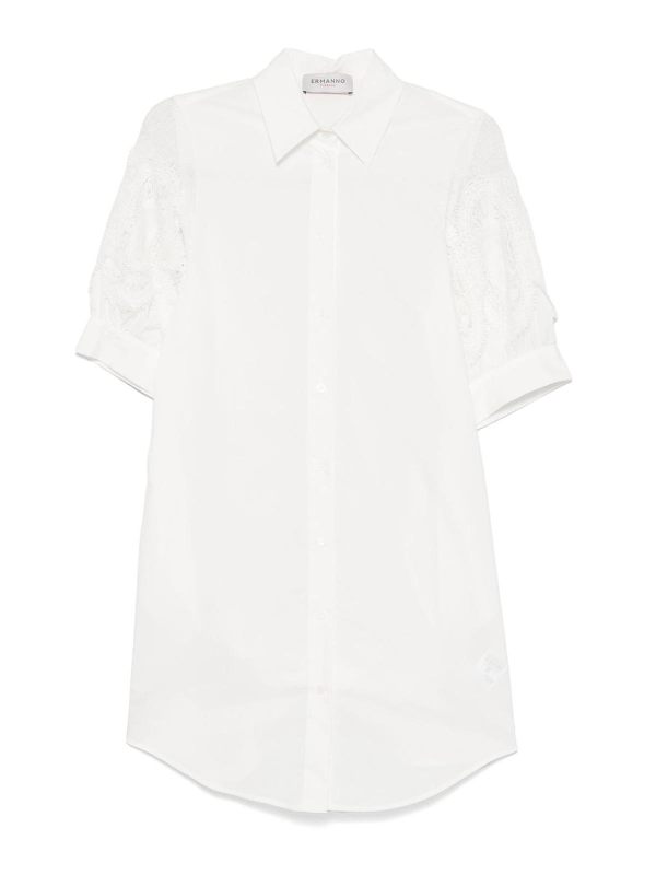 Ermanno Firenze Robe Au Genou - Blanc