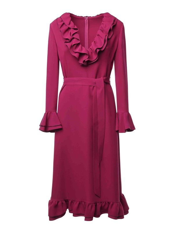 Valentino Garavani Robe Au Genou - Fuchsia