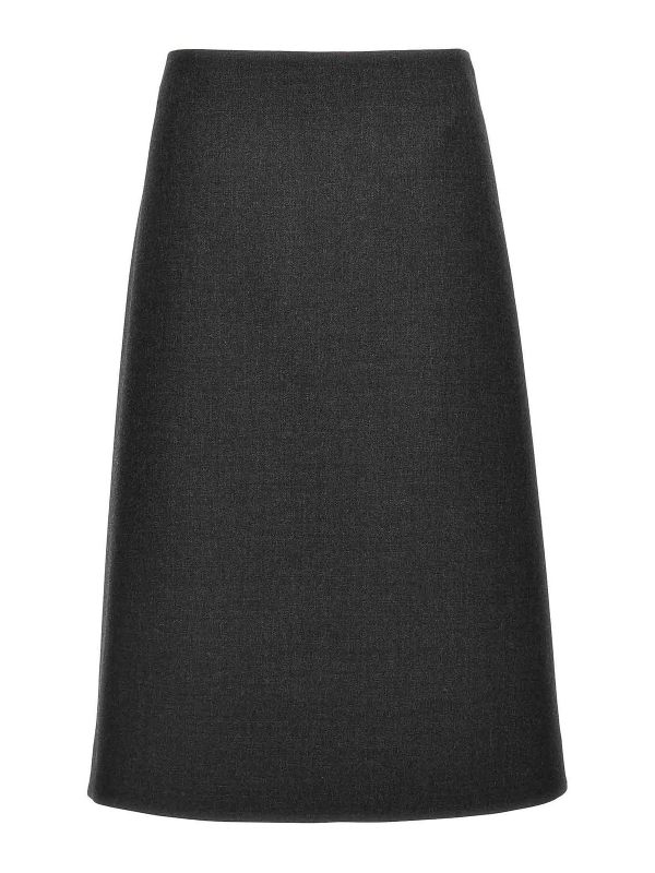 Jil Sander Jupe Midi - Gris
