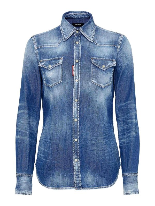 Dsquared2 Chemise - Bleu Foncé