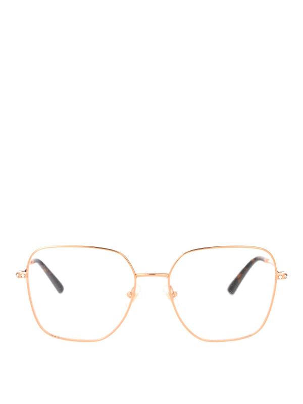 Jimmy Choo Lunettes De Soleil - Or