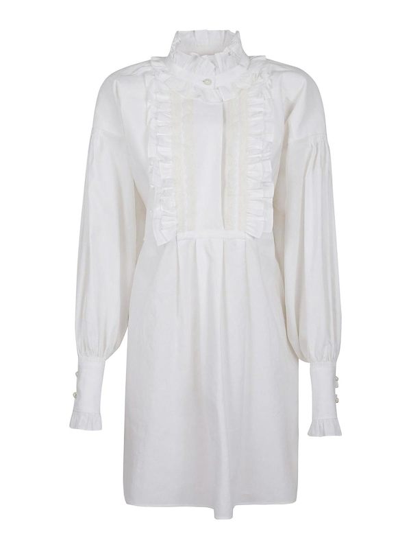 Valentino Garavani Robe Au Genou - Blanc