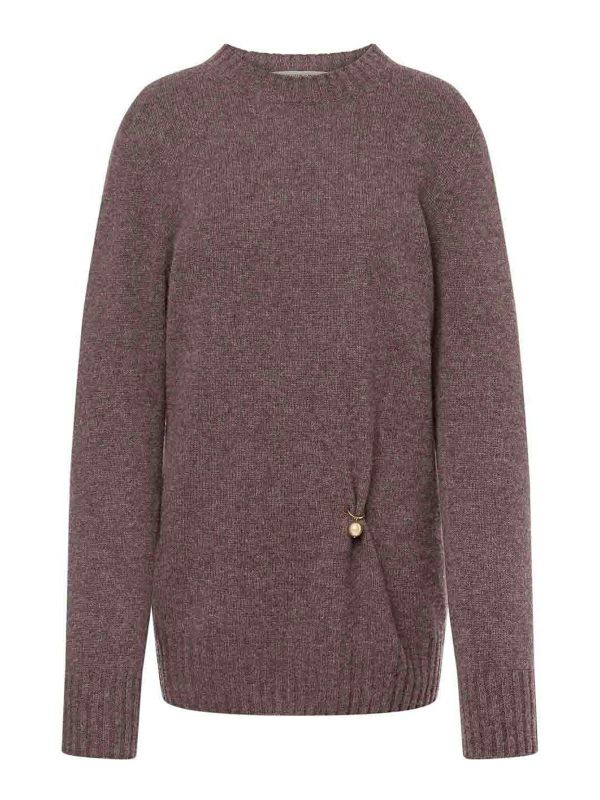 Philosophy di Lorenzo Serafini Pull Col Rond - Gris