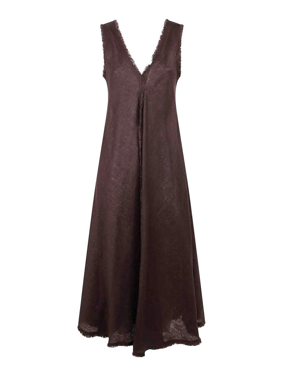 P. A.R. O.S. H. Robe Au Genou - Marron