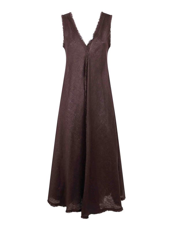P. A.R. O.S. H. Robe Au Genou - Marron