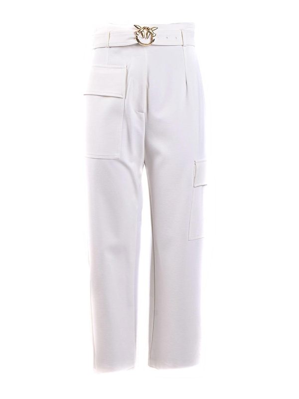Pinko Pantalons Décontractés - Blanc