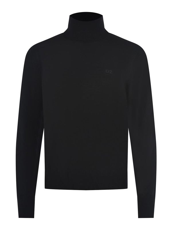 Dsquared2 Pull Col Rond - Noir
