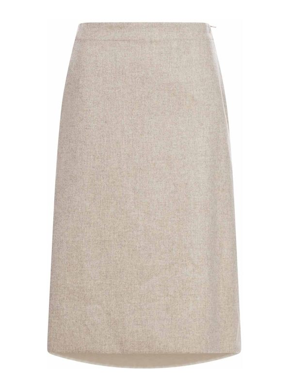Jil Sander Jupe Midi - Gris
