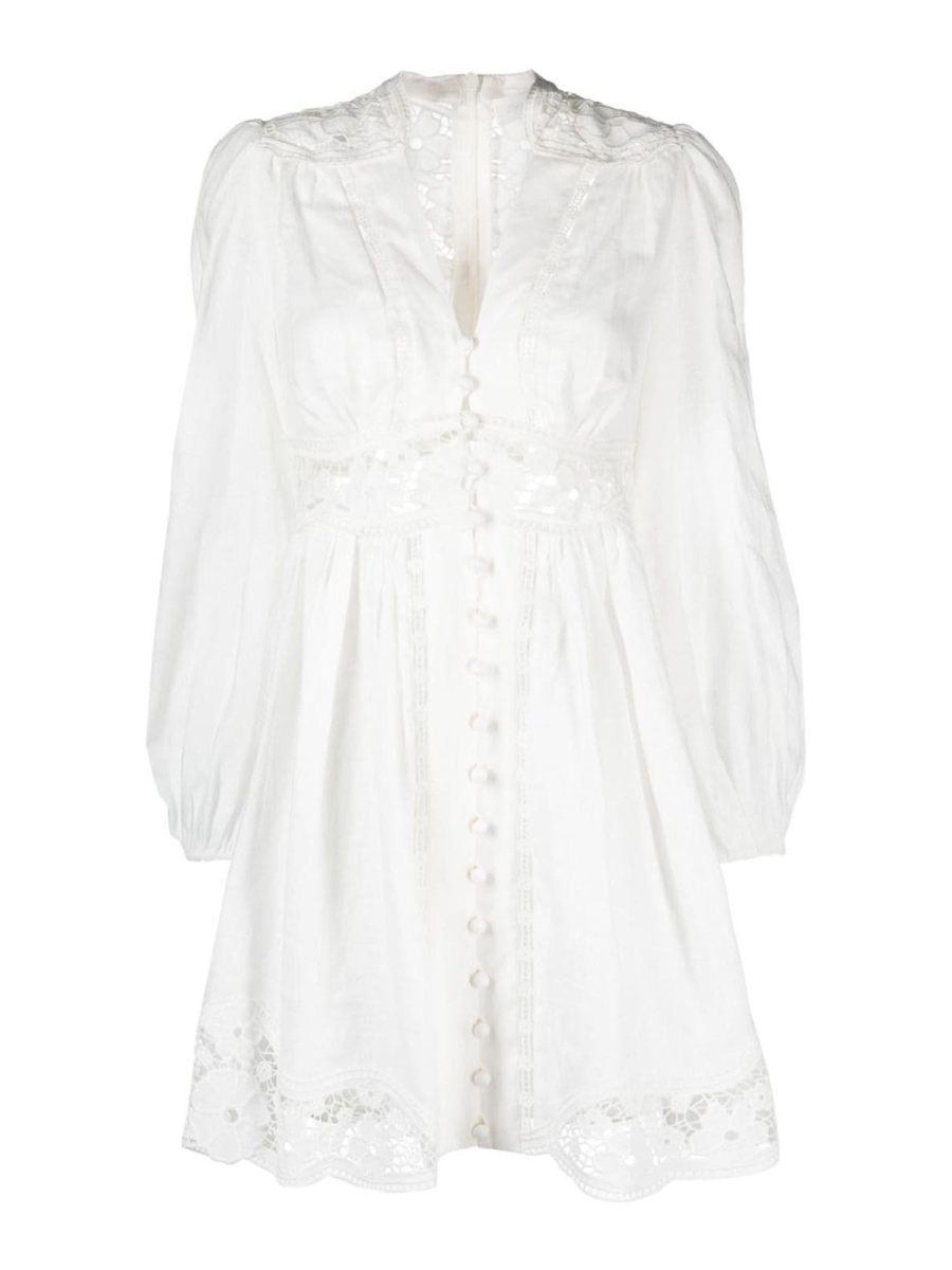 Zimmermann Robe Courte - Blanc