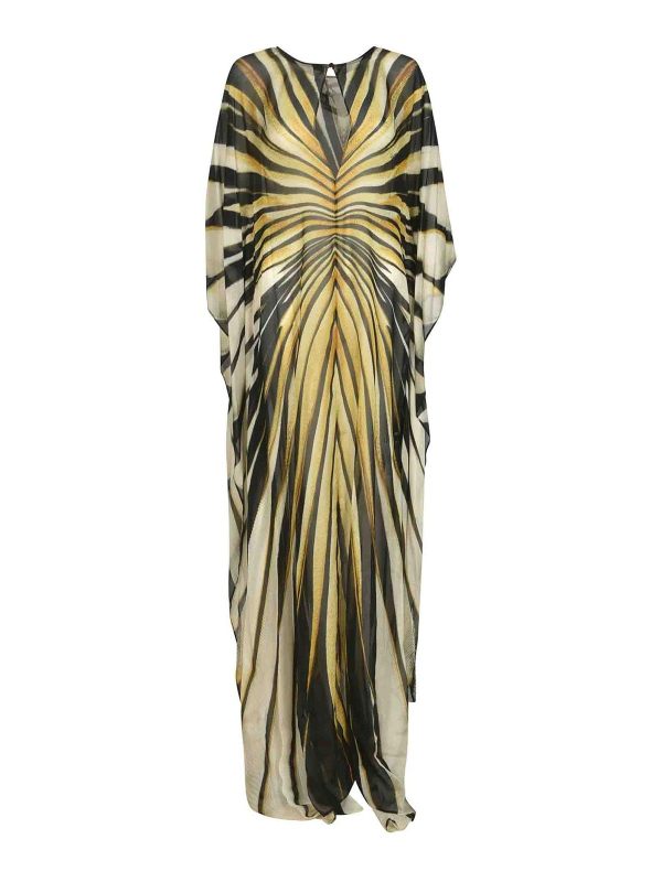 Roberto Cavalli Robe Au Genou - Jaune