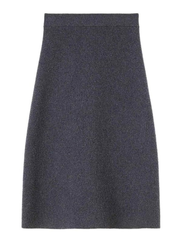 Jil Sander Jupe Midi - Gris