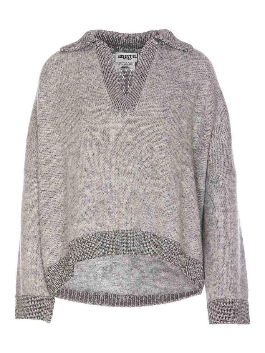 Essentiel Antwerp Pull Col Rond - Gris
