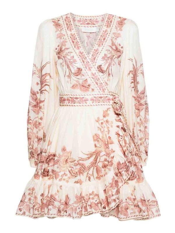 Zimmermann Robe Courte - Beige