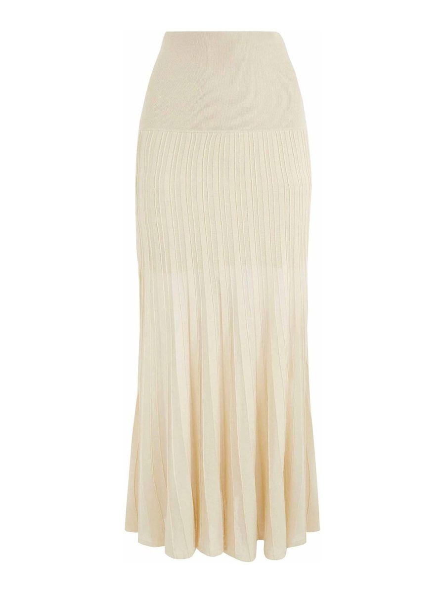 Isabel Marant Jupe Midi - Beige Clair