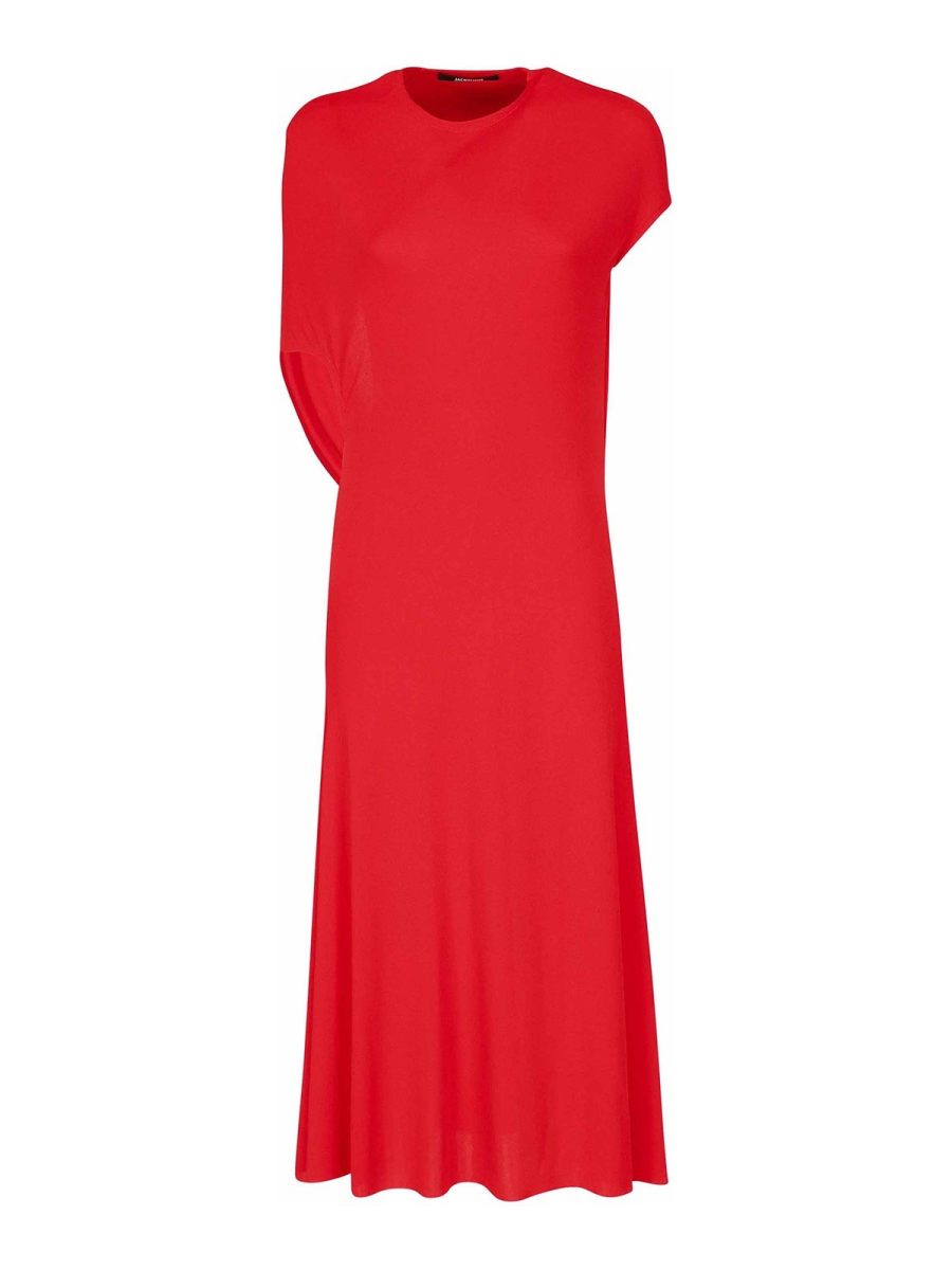 Jacquemus Robe Au Genou - Rouge
