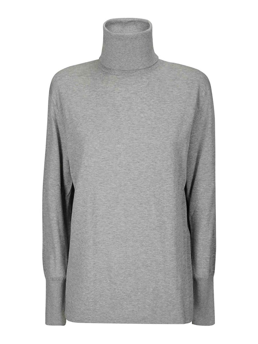 Studio Nicholson Pull Col Rond - Gris