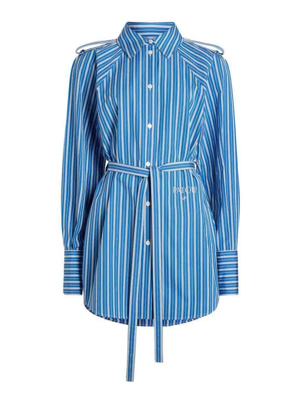 Patou Robe Courte - Bleu