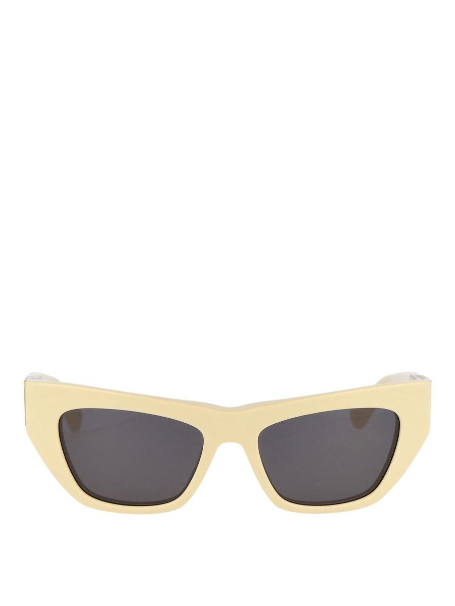 Bottega Veneta Lunettes De Soleil - Jaune