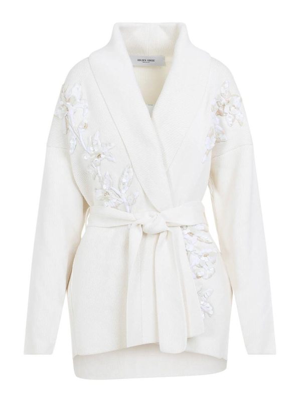 Golden Goose Cardigan - Blanc