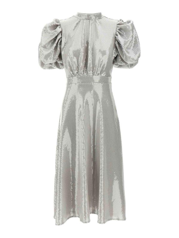 Rotate Birger Christensen Maxi Robe - Gris