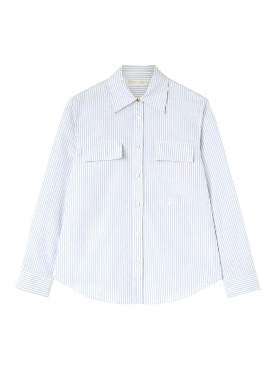 Palm Angels Chemise - Bleu Clair