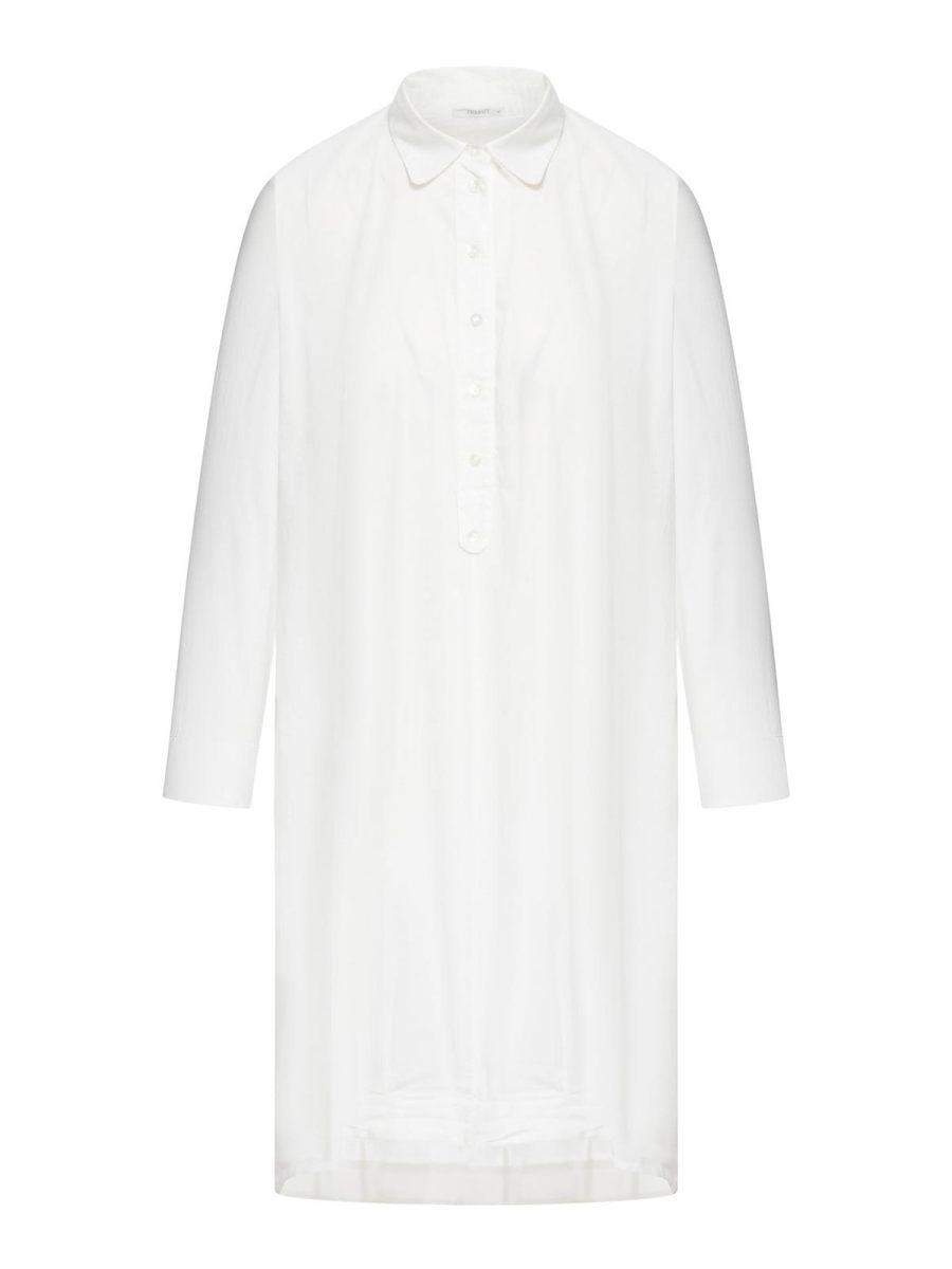 Transit Robe Au Genou - Blanc